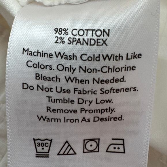 Eddie Bauer Women's Plus Size Rip Stop Pants Cropped White NWOT Gorpcore Outdoor - Picture 8 of 8